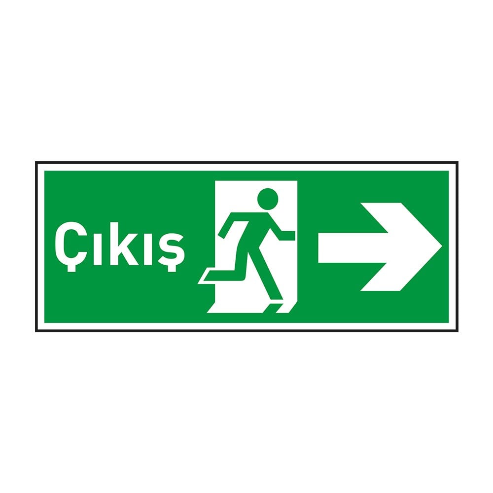 Çıkış Sağ Ok FotolümenliAcil Çıkış Levhaları