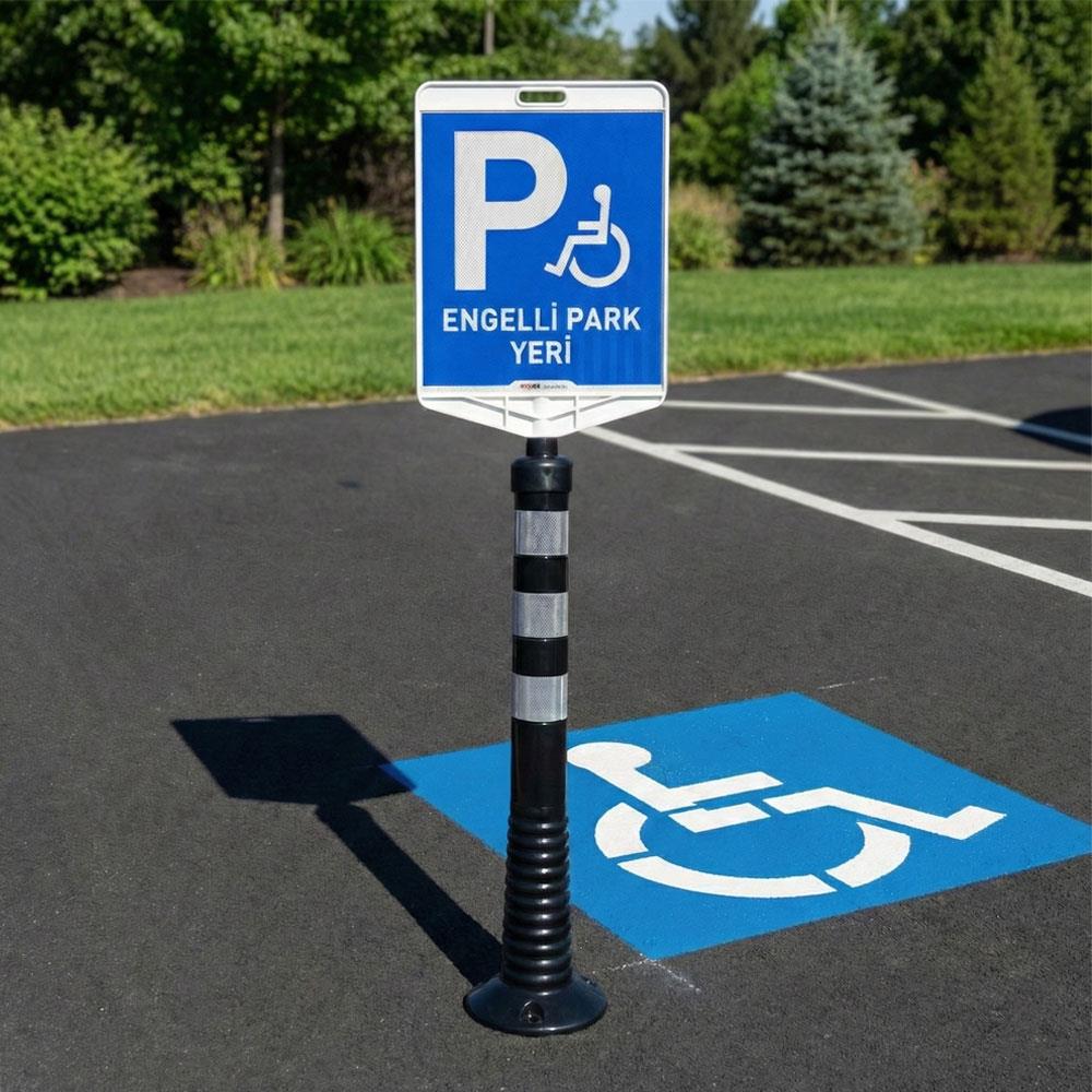 Engelli Park Yeri Çift Taraf Baskı Siyah Delinatör Seti Delinatör Seti