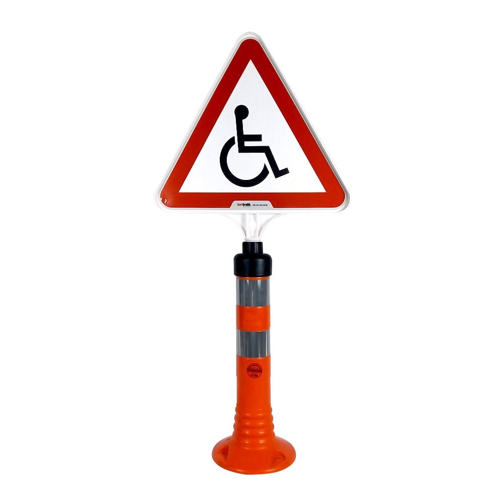 Engelli Park Yeri Uyarı Levhalı Delinatör Seti TuruncuDelinatör Seti