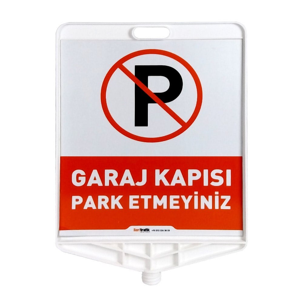Garaj Kapısı Park Etmeyiniz Çift Taraf Baskı Sarı Delinatör Seti Delinatör Seti
