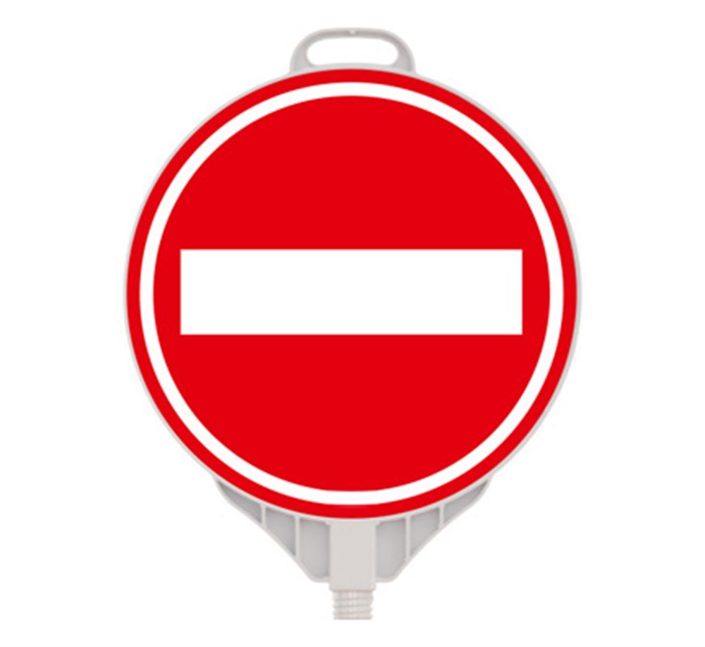 Girilmez Yuvarlak Ultra Levha Tek Taraf Baskılı Delinatör Seti