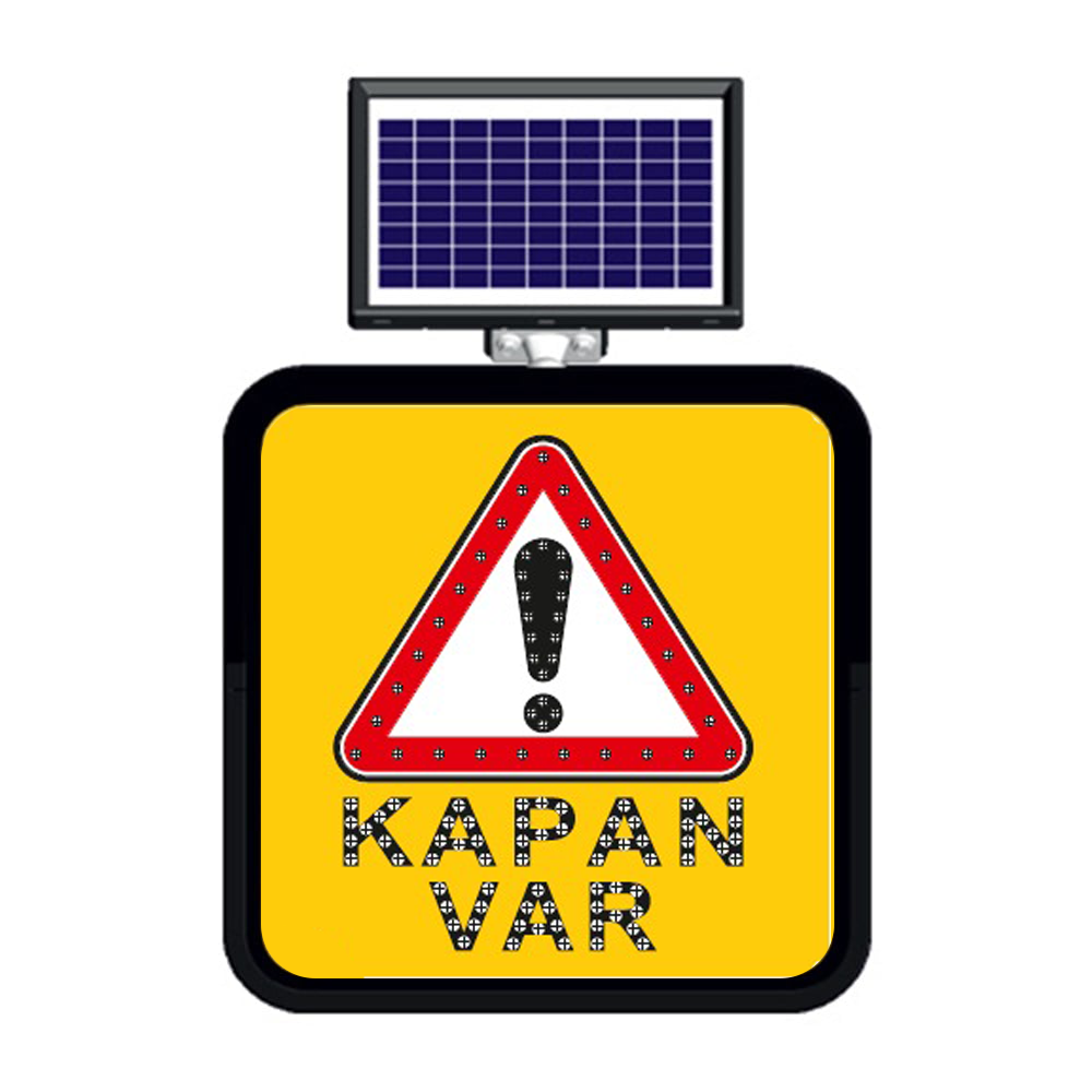 Güneş Enerjili Kapan Var Levhası 60 x 60 cmGüneş Enerjili Ledli Levhalar