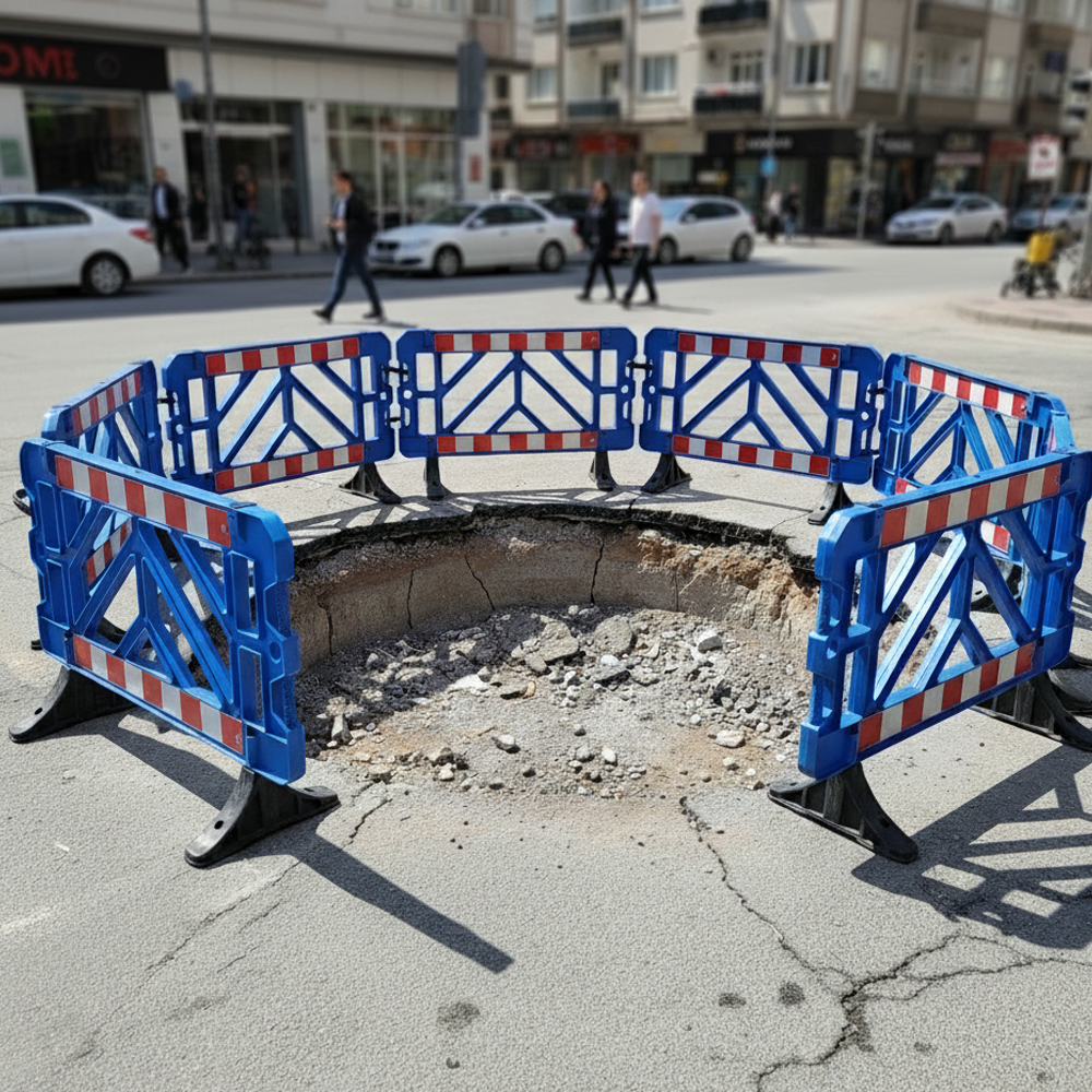 Safety Barricadeı Blue  150 x 100cmWarning Barriers