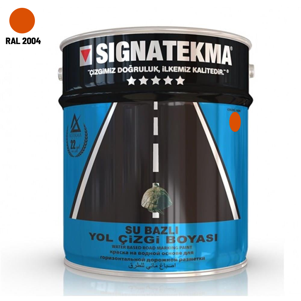 Hydral Su Bazlı Yol Çizgi Boyası - 25 Kg TuruncuYol Çizgi Boyaları