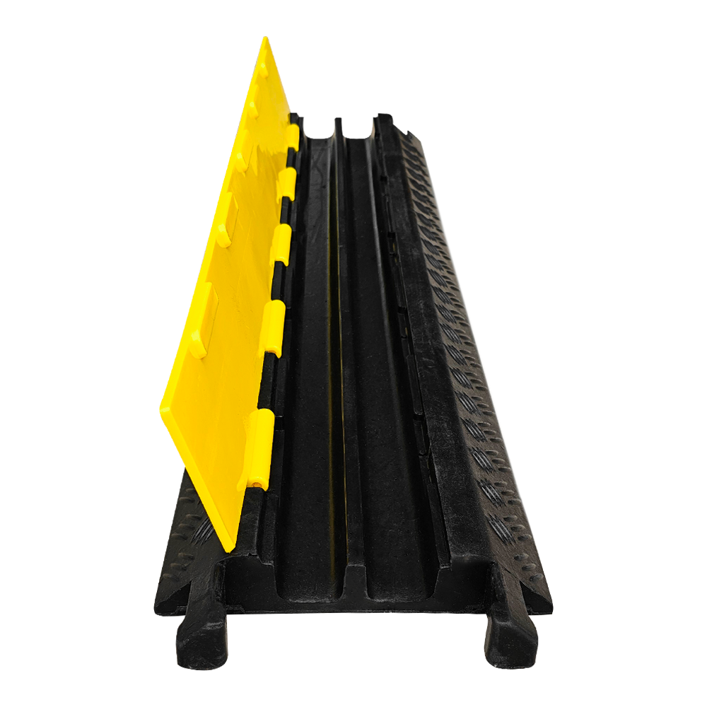 Kablo Kanallı Hız Kesici 2 Kanallı, Yol Kasisi 25 x 100 x 5 cmKablo Kanallı Hız Kesici