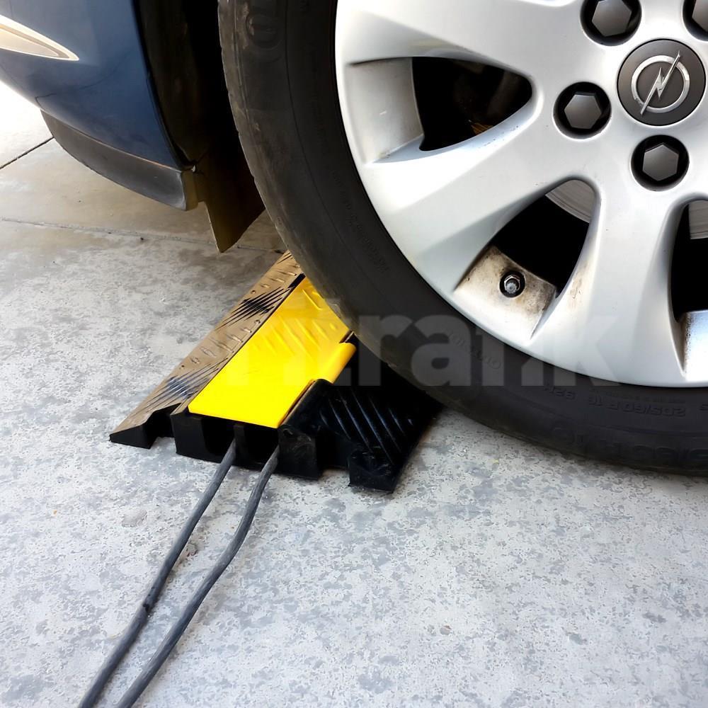 Kablo Kanallı Hız Kesici 2 Kanallı, Yol Kasisi 25 x 100 x 4,5 cm