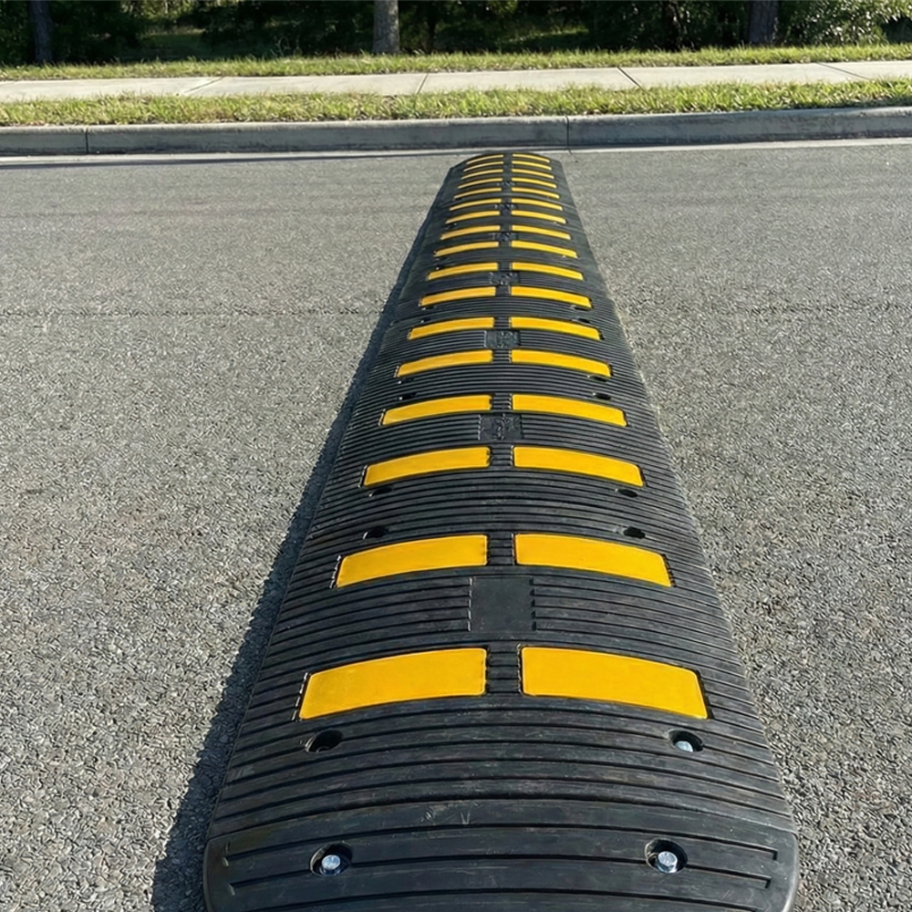 Kauçuk Hız Kesici, Yol Kasisi EKO 4 Bantlı - 2,5 Metre SetKauçuk Yol Kasisi Setleri