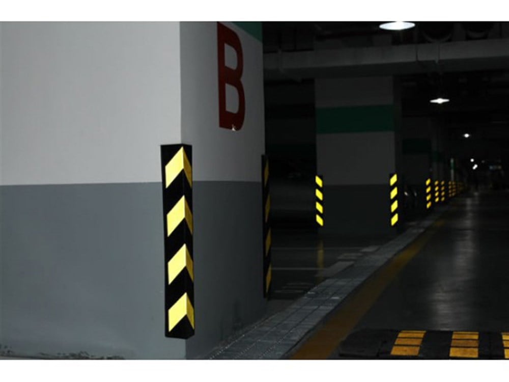 Kauçuk Otopark Köşe Kolon Koruyucu (Eko-Köşeli) Onlu Set
