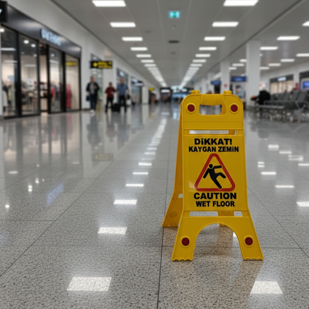 A-Frame Caution Slippery Surface Signboard 24,5 x 62 cmPlastic Signboards