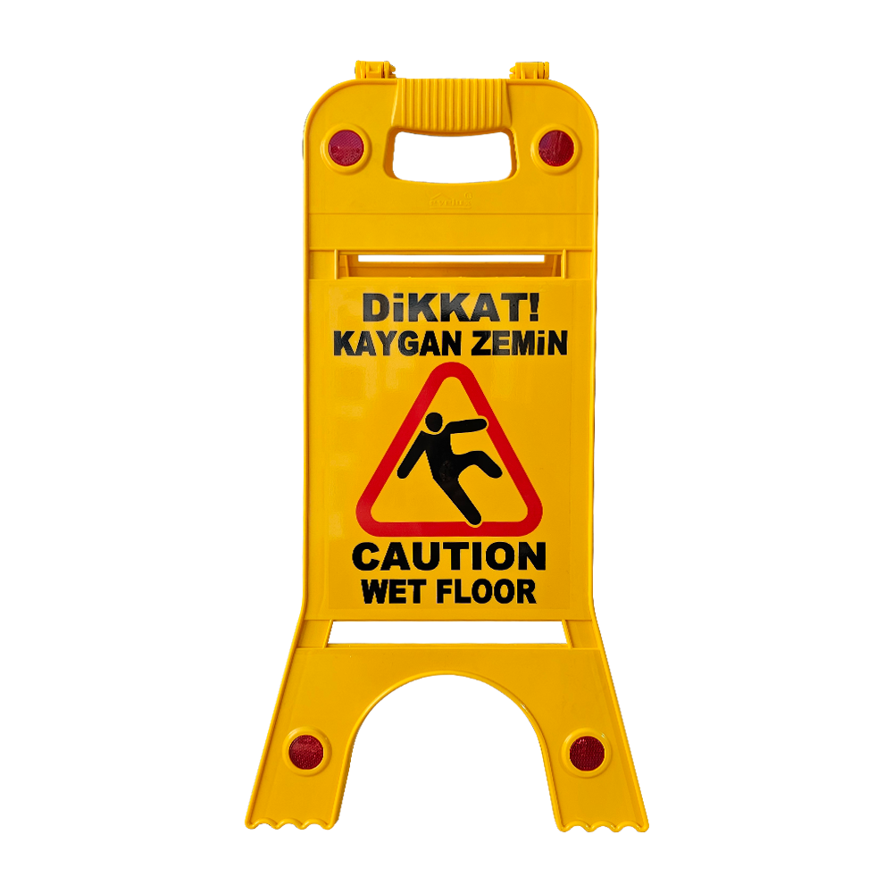 A-Frame Caution Slippery Surface Signboard 24,5 x 62 cmPlastic Signboards