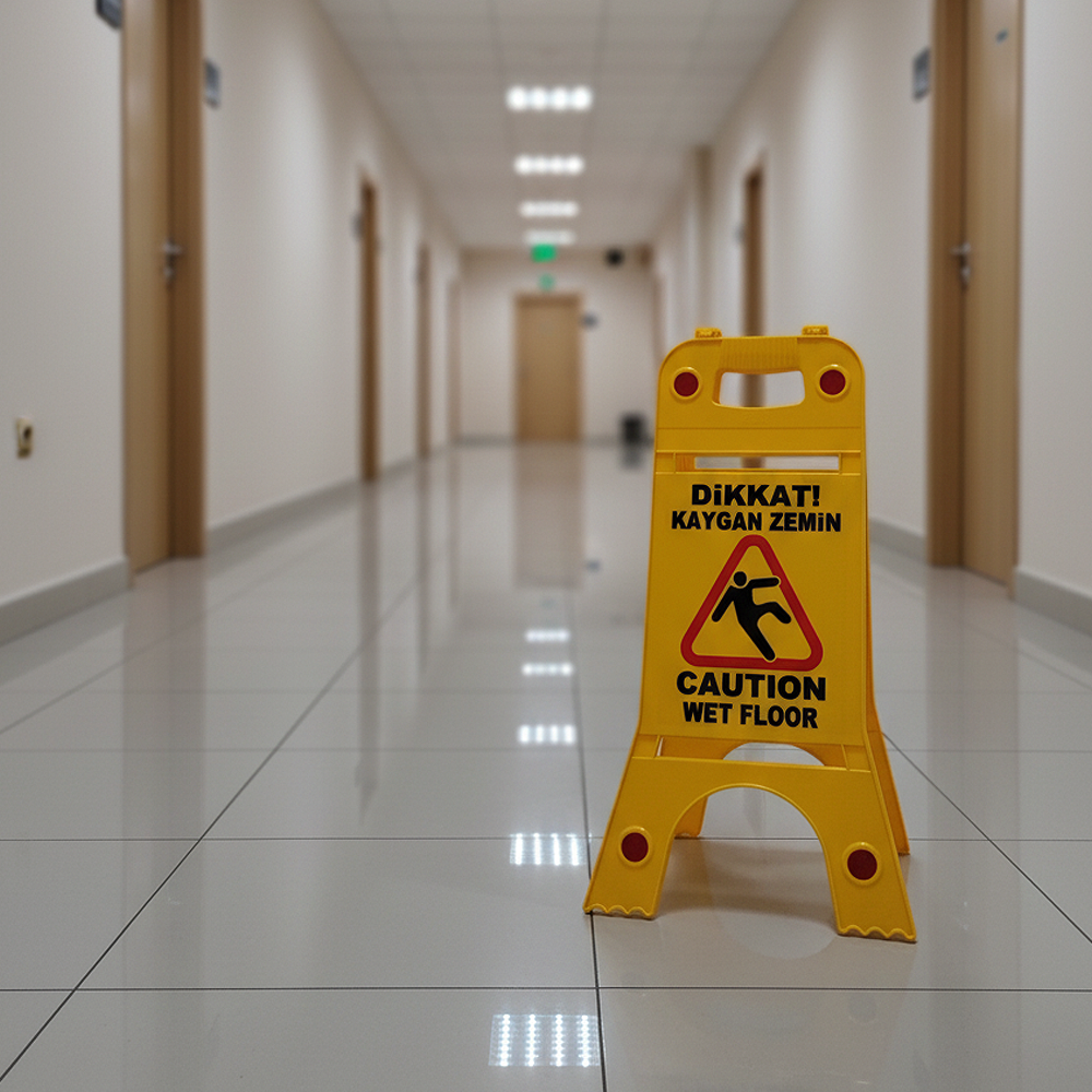 A-Frame Caution Slippery Surface Signboard 24,5 x 62 cmPlastic Signboards