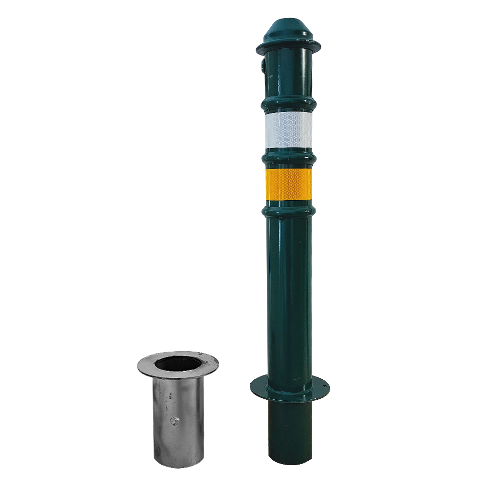 Kilitli Otopark Direği 75 cm, Çıkan Tip Ankrajlı Park BariyeriKilitli Park Direkleri