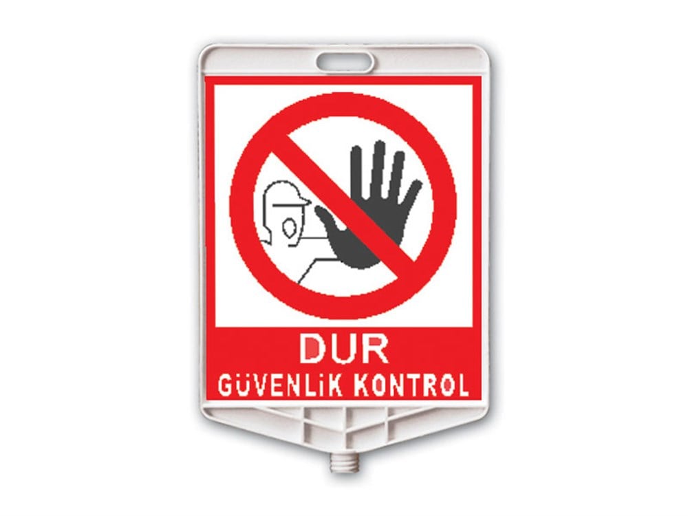 Klasik Kedi Gözlü Ağırlıklı Boş Levhalı Trafik Koni Seti (Dikdörtgen)