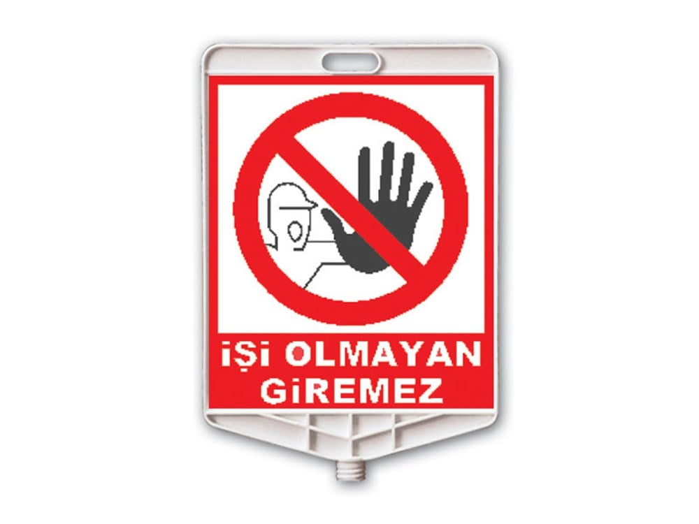 Klasik Kedi Gözlü Ağırlıklı Boş Levhalı Trafik Koni Seti (Dikdörtgen)