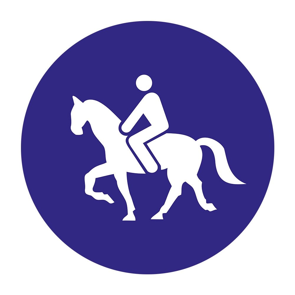 Mecburi Atlı Yolu Levhası TT-40aTrafik Tanzim İşaretleri