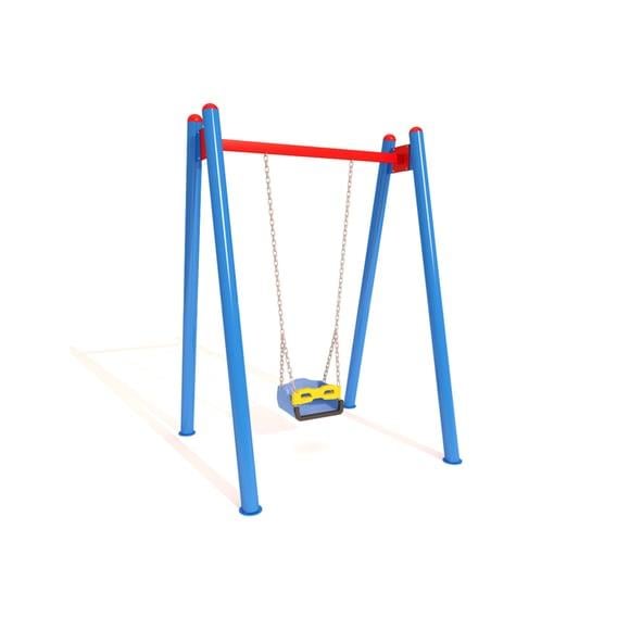 Park Salıncak Tekli, Klasik Salıncak Modeli, Standart Korkuluklu KoltukKent Ekipmanları