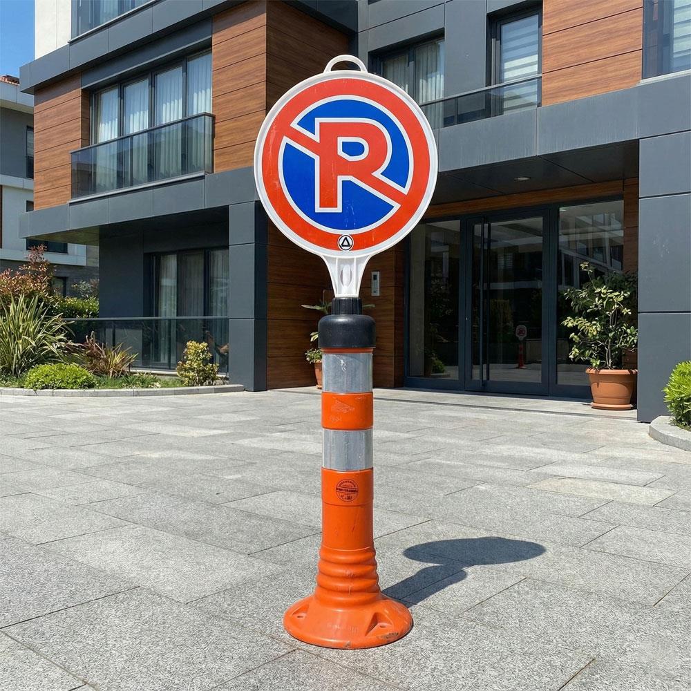 Park Yapılmaz Uyarı Levhalı Delinatör Seti TuruncuDelinatör Seti