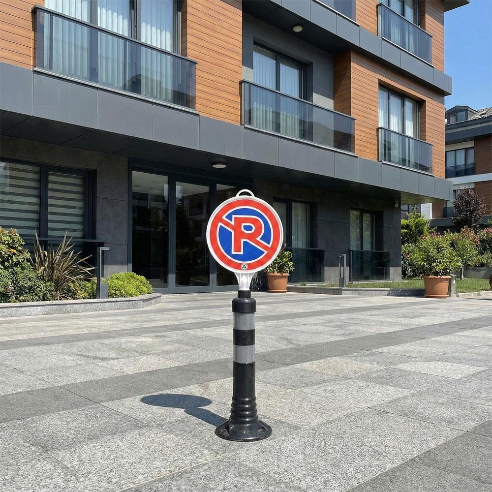 Park Yapılmaz Uyarı Levhalı Delinatör Seti SiyahDelinatör Seti