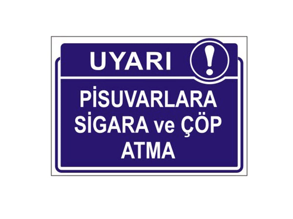 Pisuvarlara Sigara Ve Çöp Atma
