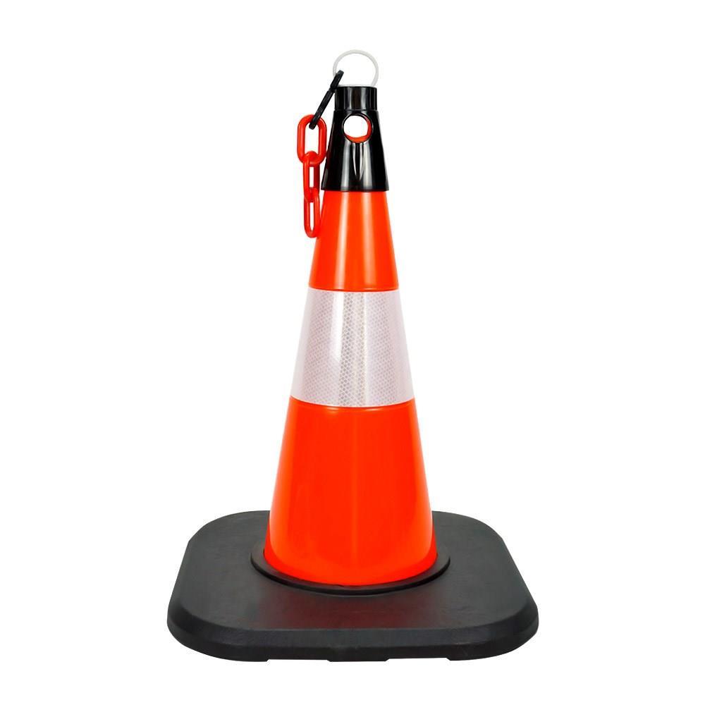 PVC Trafik Konisi 50 cm Reflektifli Ağırlıklı Trafik Dubası
