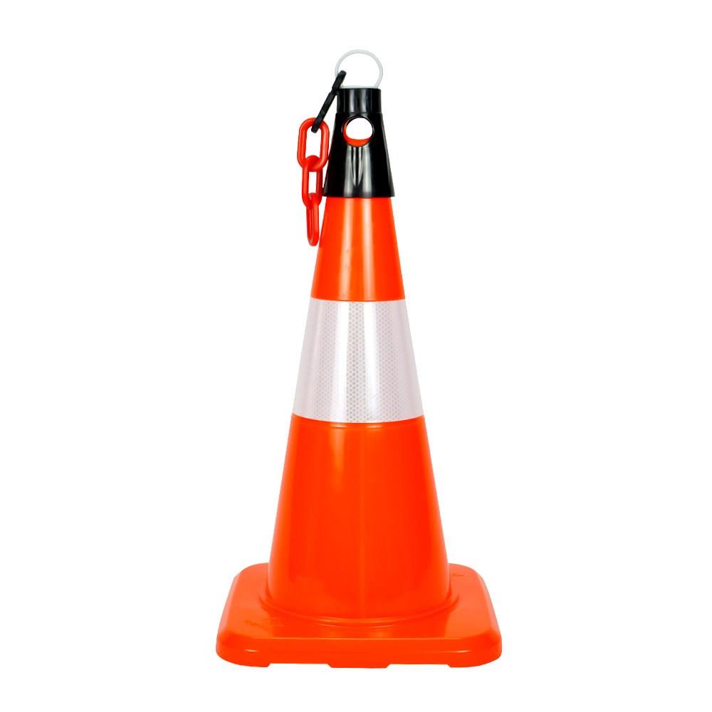 PVC Trafik Konisi 50 cm Reflektifli Trafik Dubası