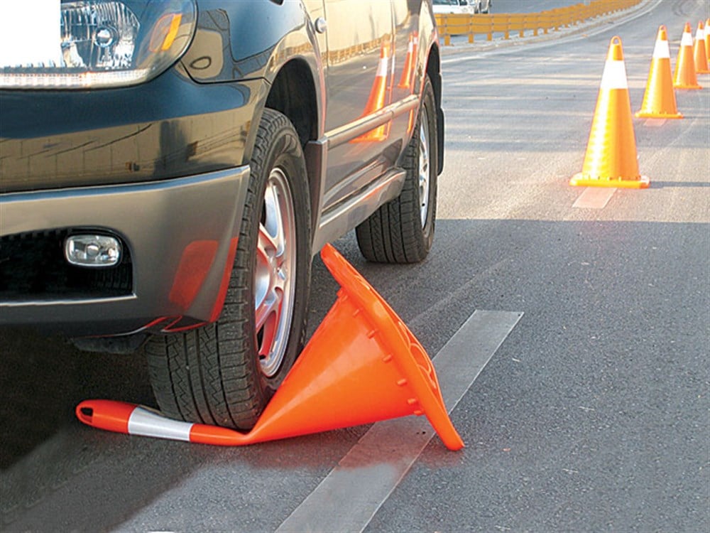 PVC Trafik Konisi 70 cm Tek Reflektifli Trafik Dubası