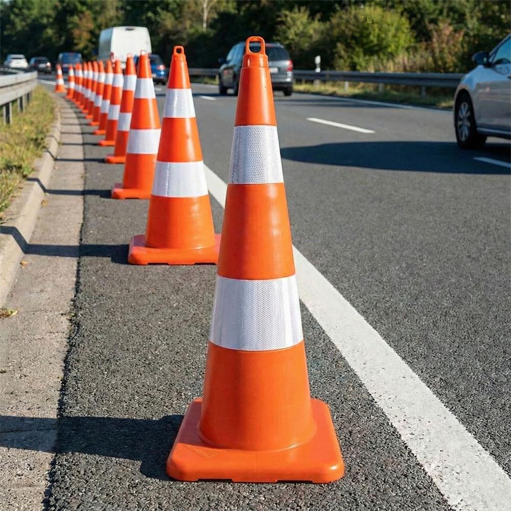 PVC Trafik Konisi 90 cm - Ağırlıksız Trafik DubasıTrafik Konisi PVC 90 cm