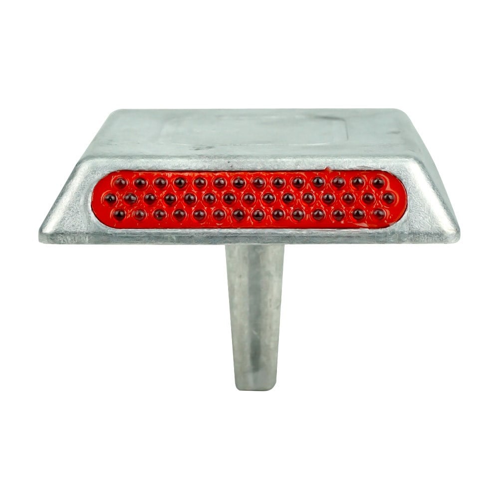 Rotlu Alüminyum Yol Butonu 10x10x2 cmYol Butonu Metal