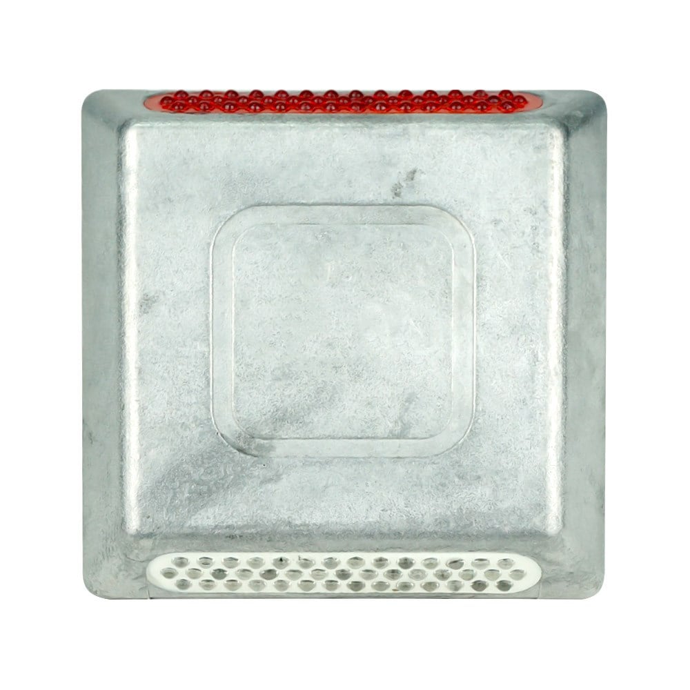 Rotlu Alüminyum Yol Butonu 10x10x2 cmYol Butonu Metal