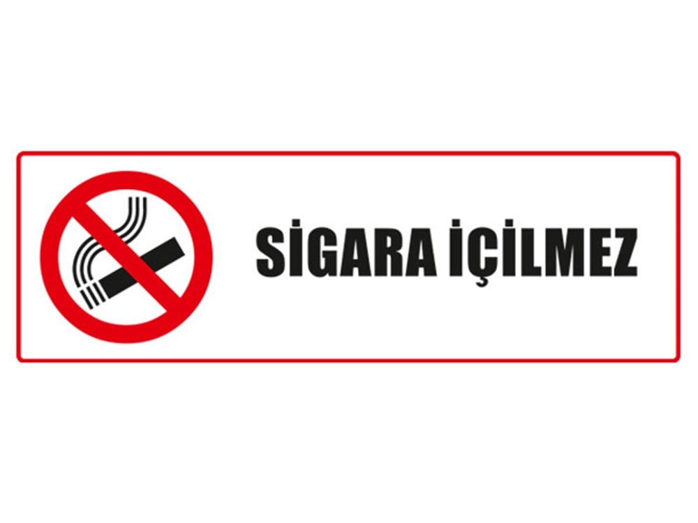 Sigara İçilmez Sac 25x75 cm