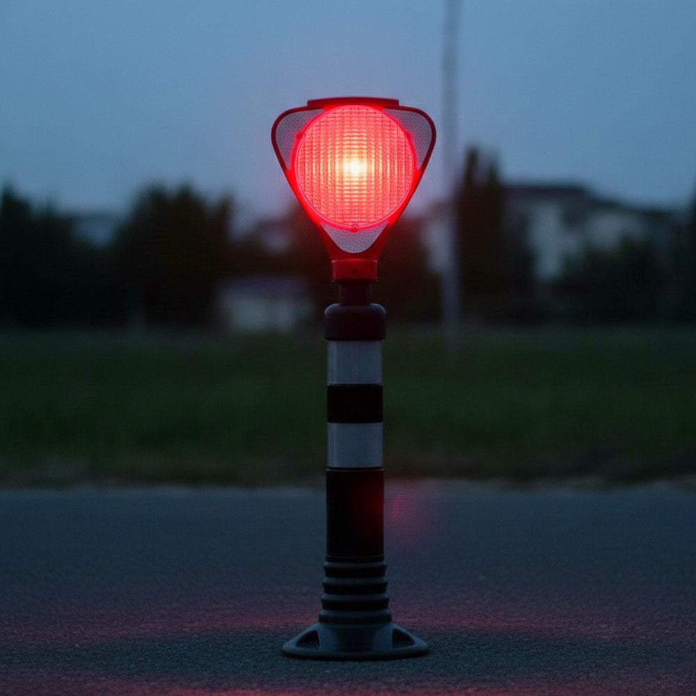 Solar LED Barricade Flasher – RedSolar Flashers