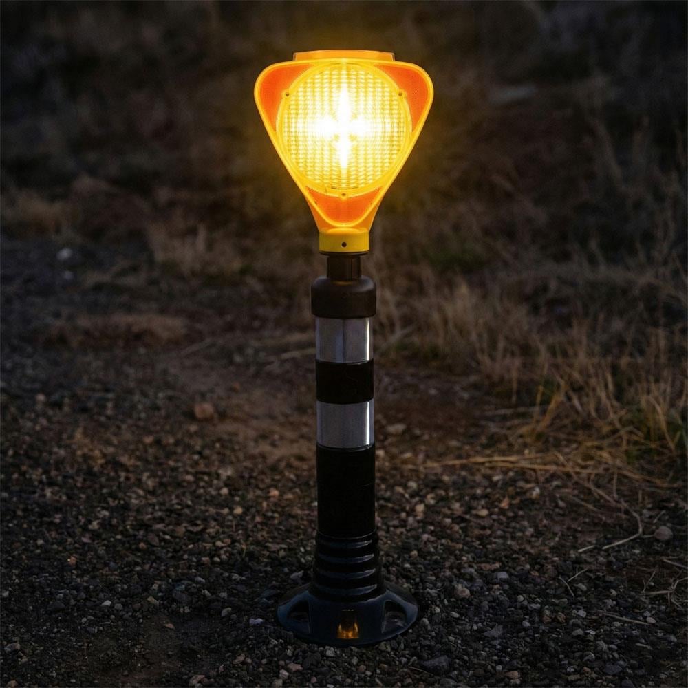 Solar Flaşörlü Ledli Lamba SarıSolar Flaşörler