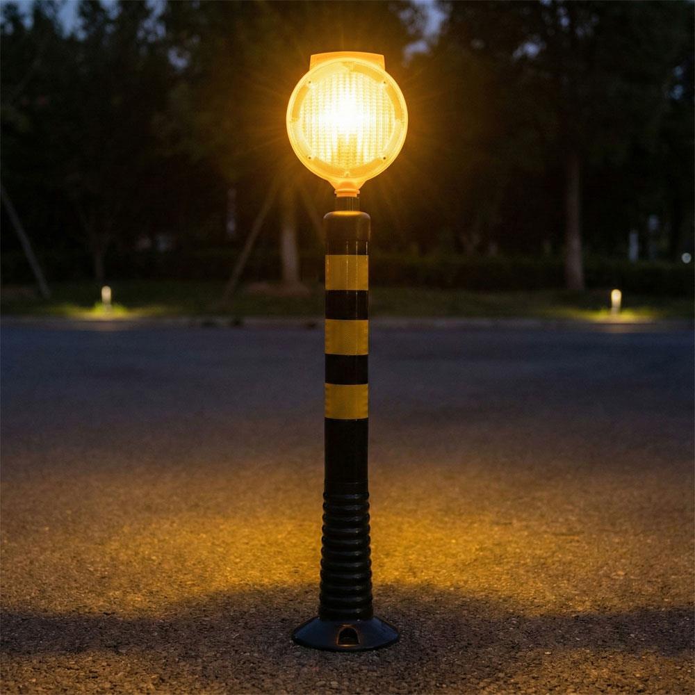 Solar Sarı Yuvarlak Flaşörlü Siyah Delinatör Seti Delinatör Seti