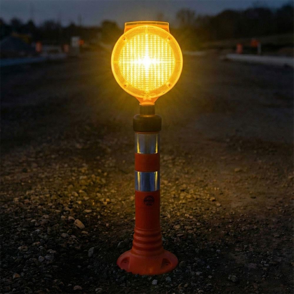 Solar Yuvarlak Flaşörlü Delinatör Seti TuruncuDelinatör Seti