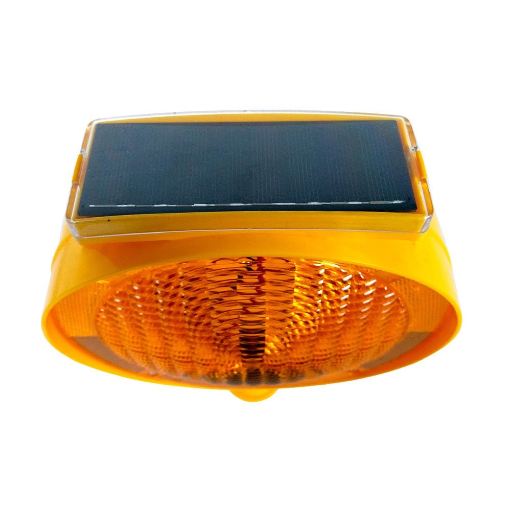 Solar Yuvarlak Flaşörlü Sarı Klasik Kedi Gözlü Ağırlıklı Koni Seti Trafik DubasıTrafik Konisi Setleri