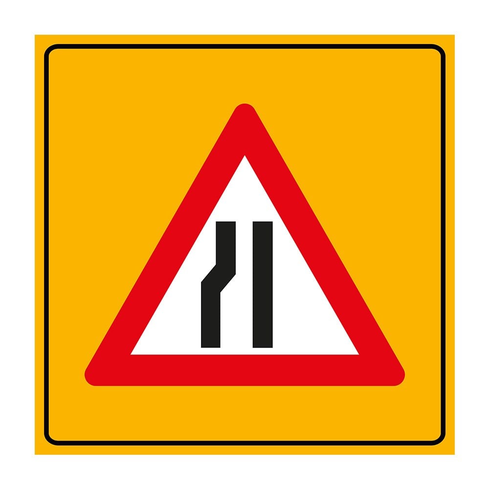 Soldan Daralan Kaplama Levhası 90 x 90 cm T-4cYol Bakım Levhaları