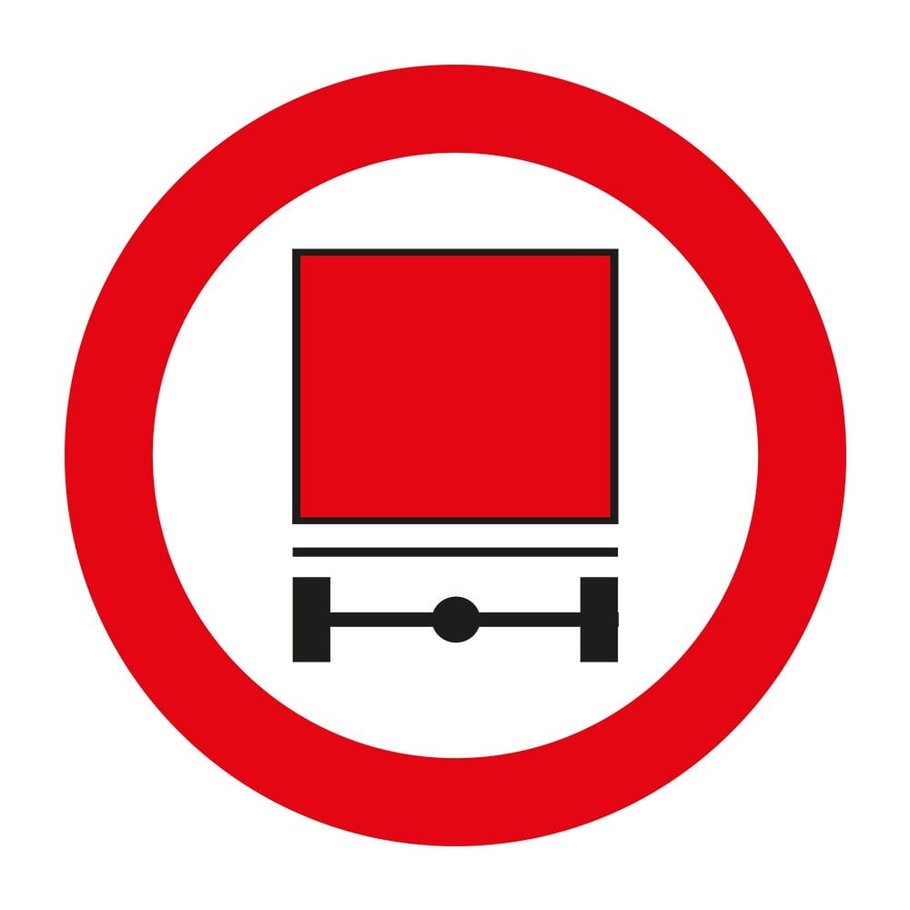 Tehlikeli Madde Taşıyan Taşıt Giremez Levhası TT-16bTrafik Tanzim İşaretleri