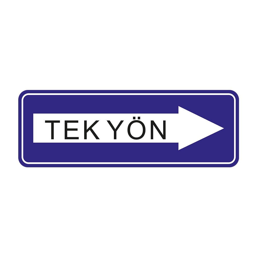 Tek Yönlü Yol Levhası B-16Bilgi İşaretleri