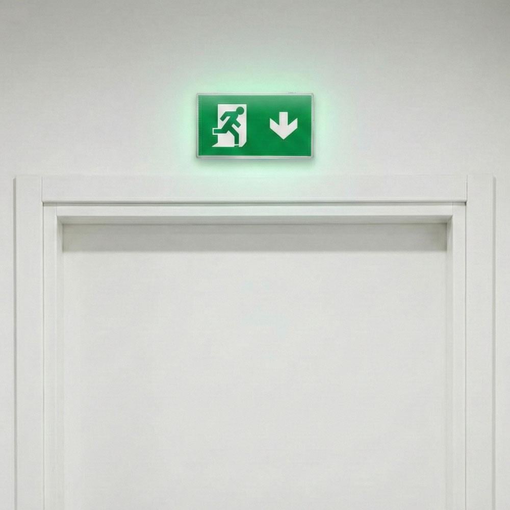Tekyüz Acil Çıkış Yönlendirme Armatürü SL Seri 30 x 318 x 140 mmSıva Üstü