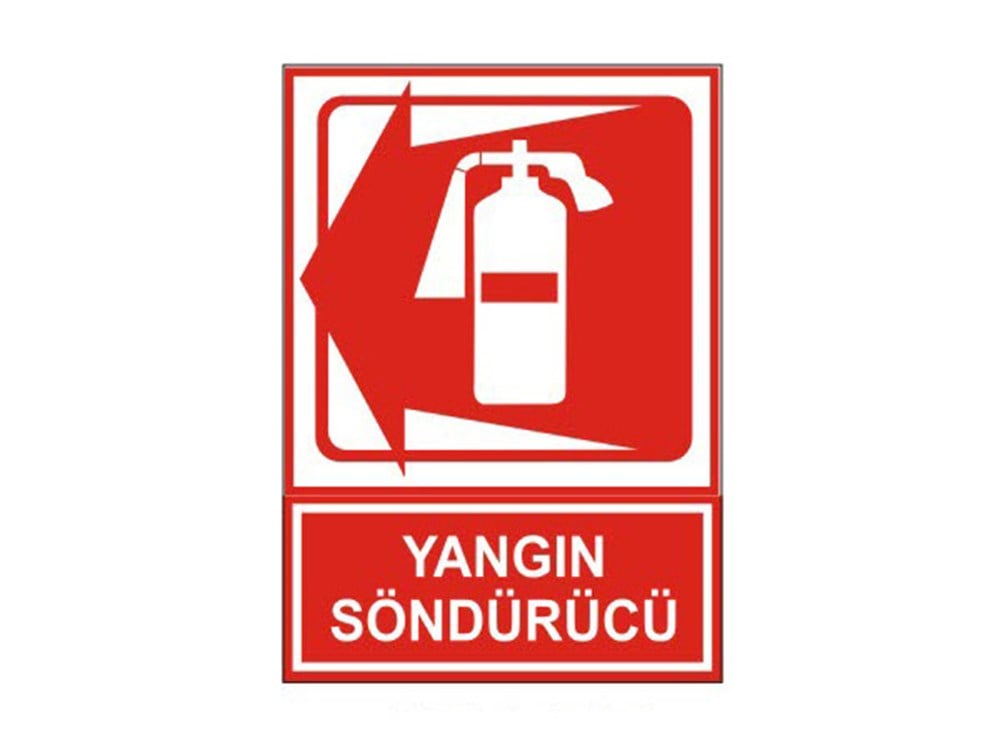 Yangın Söndürücü Levhası