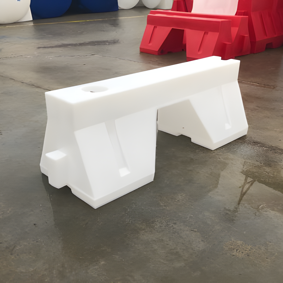 Yol Bariyeri Beyaz 120 x 50 x 50 cmYol Su Bariyeri