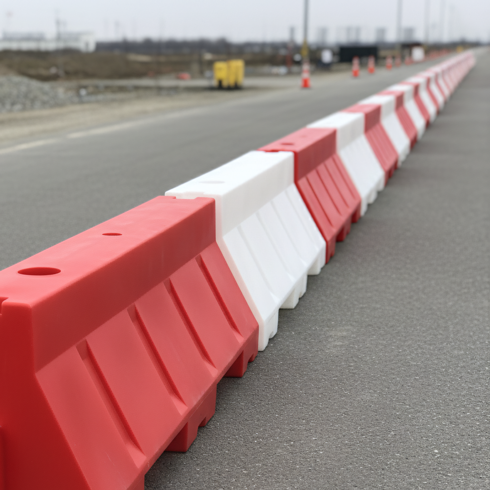 Yol Bariyeri Beyaz 150 x 50 x 50 cmYol Su Bariyeri