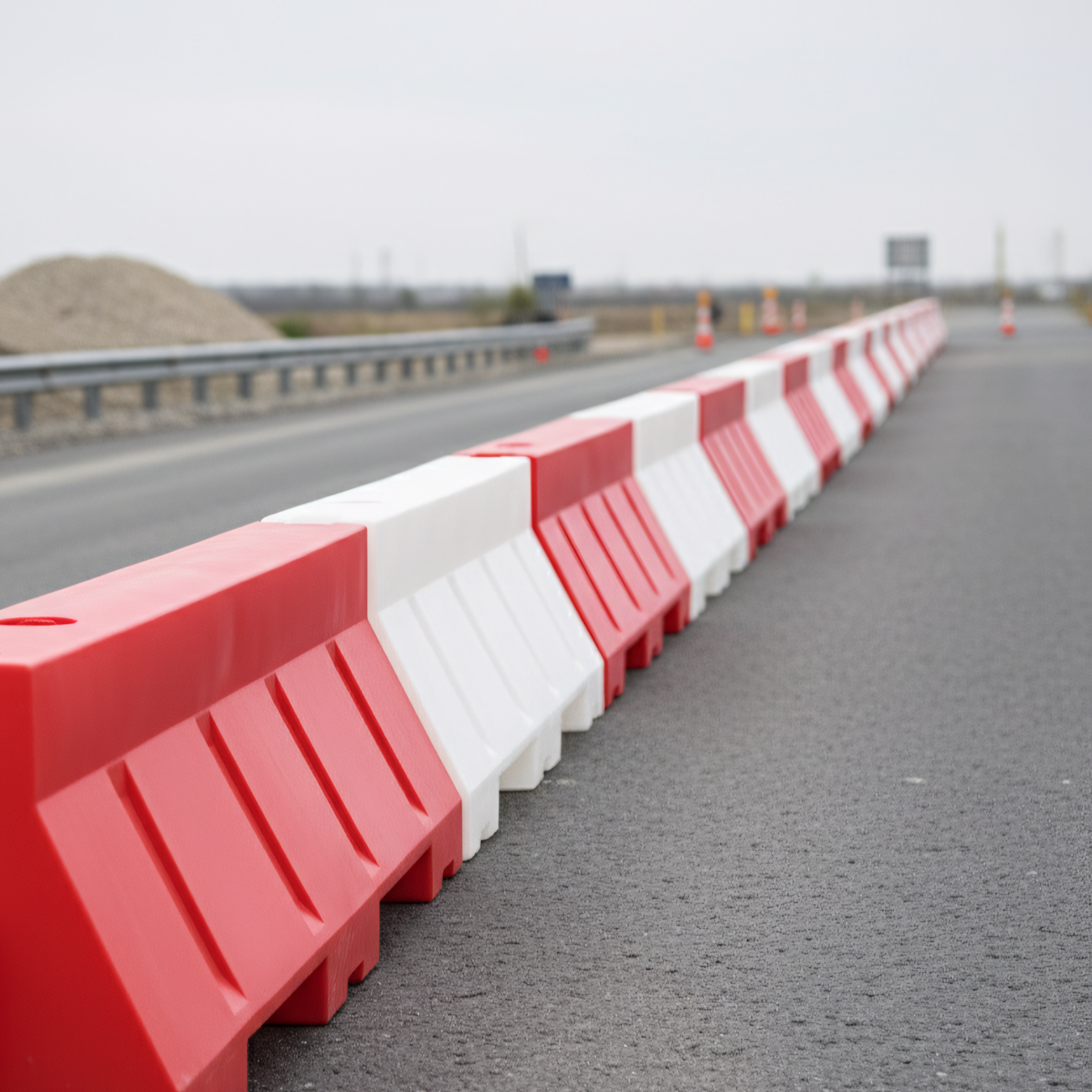 Yol Bariyeri Beyaz 150 x 50 x 50 cmYol Su Bariyeri