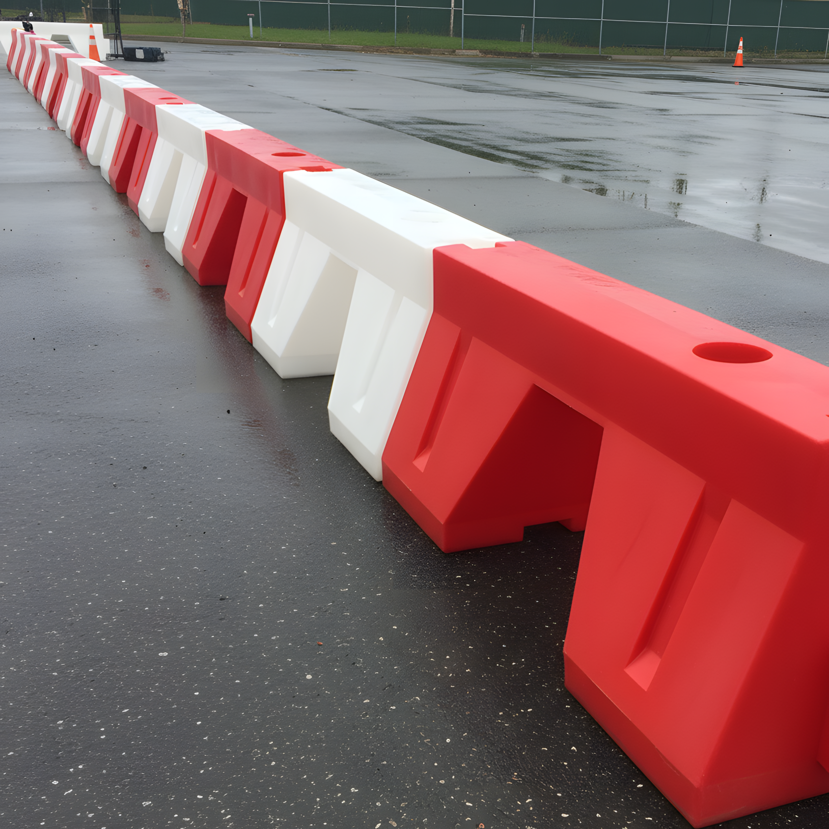 Yol Bariyeri Kırmızı 120 x 50 x 50 cmYol Su Bariyeri