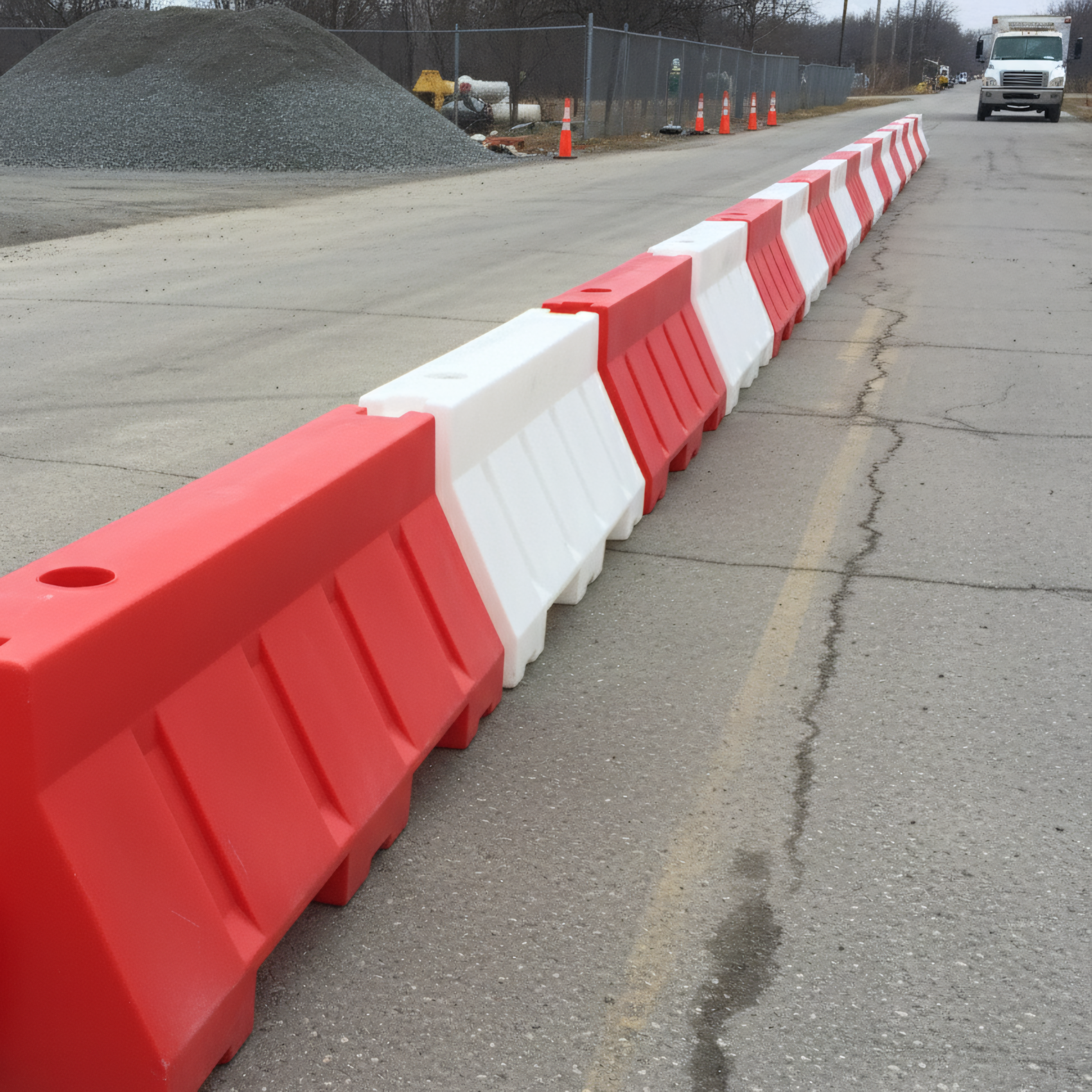 Yol Bariyeri Kırmızı 150 x 50 x 50 cmYol Su Bariyeri