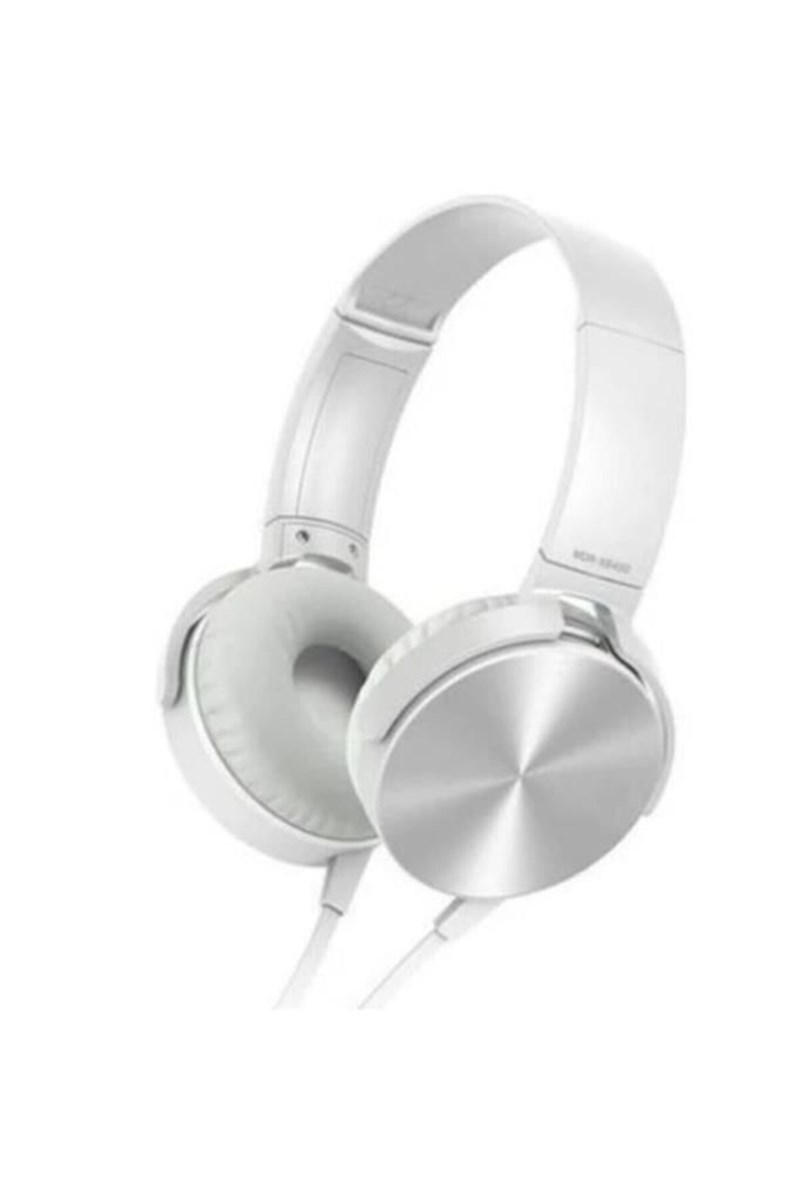 MDR-XB450AP Extra Bass Mikrofonlu Kulaklık Siyah ve Beyaz renk