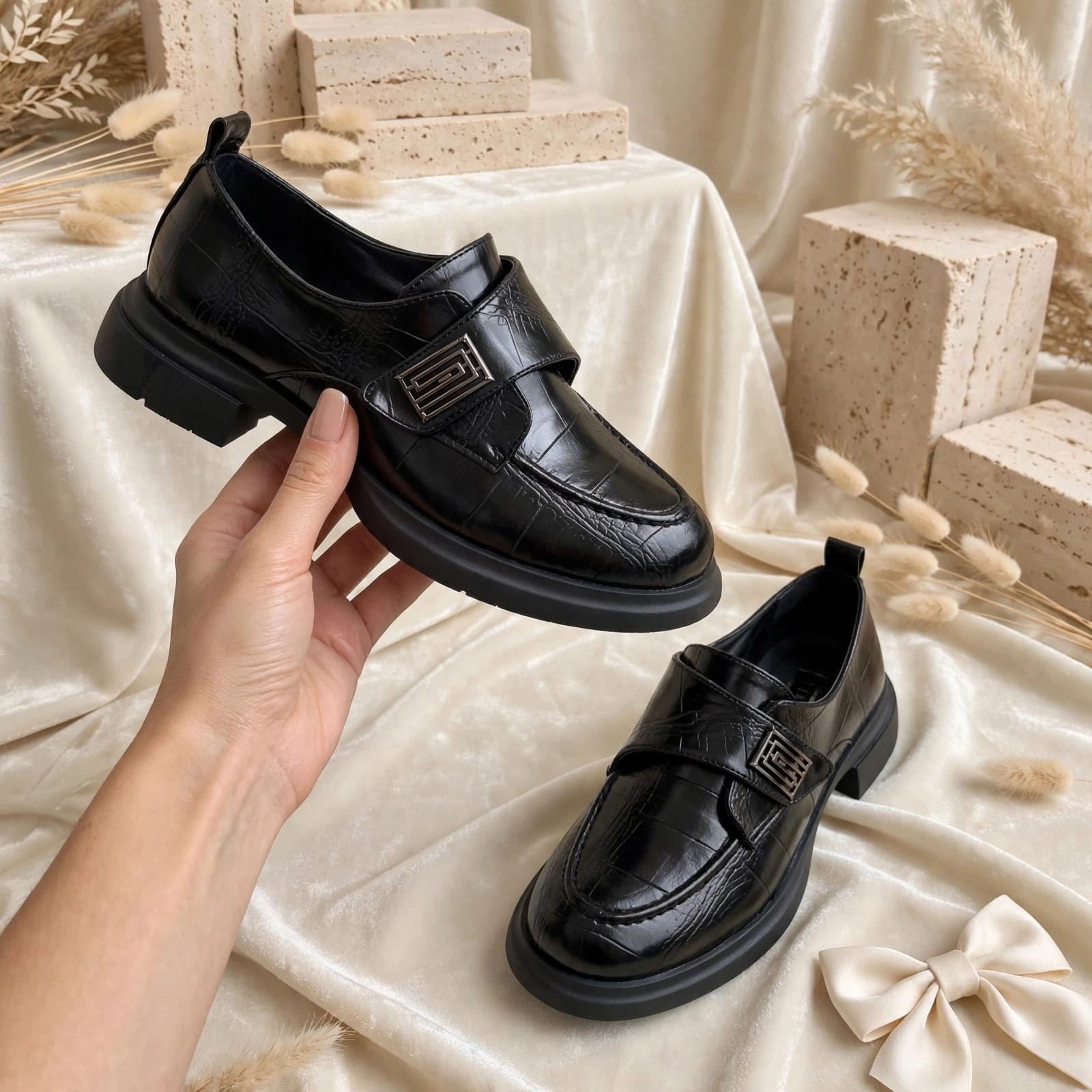 0087 088-4096 SİYAH CROCO