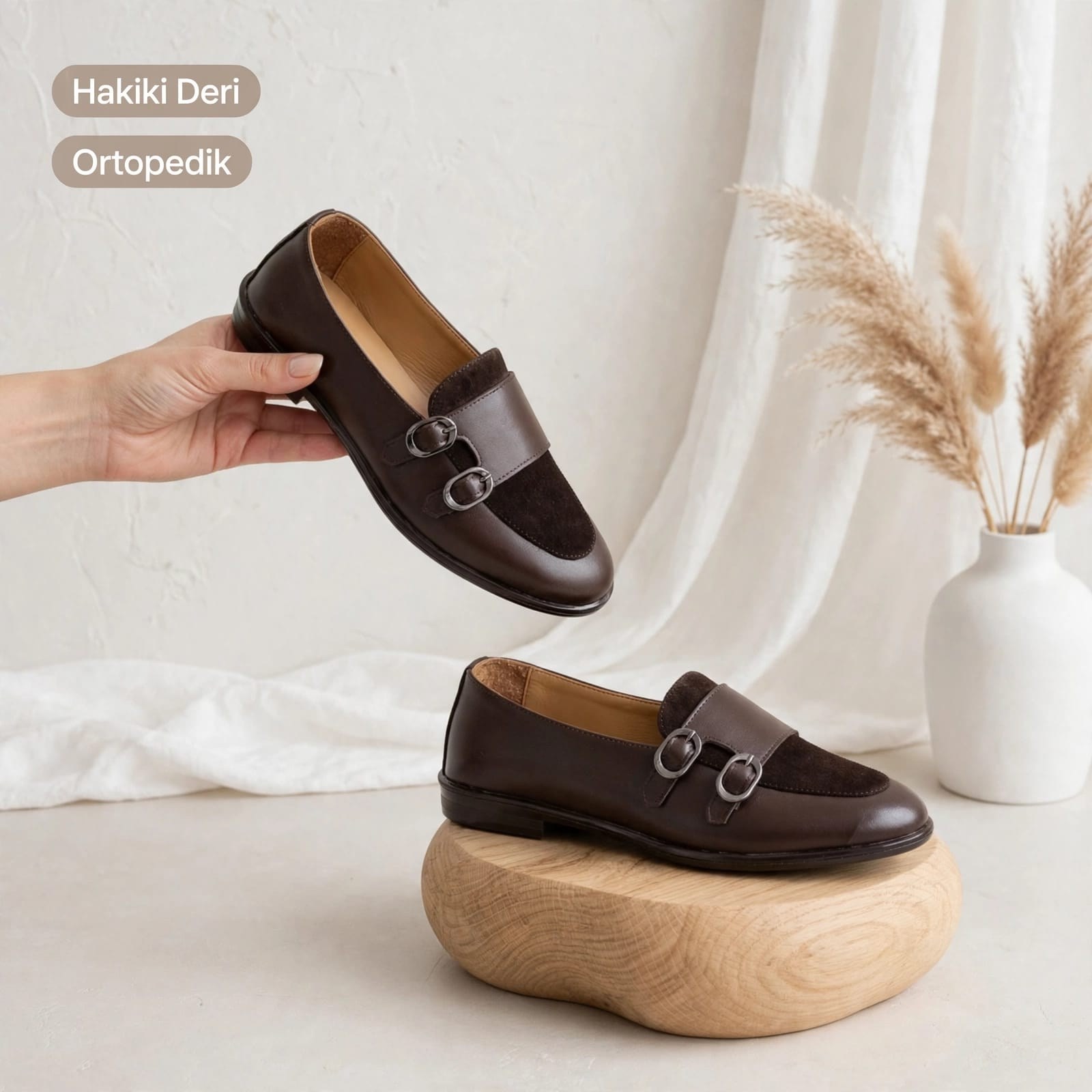 0184 114 KAHVE DERİ