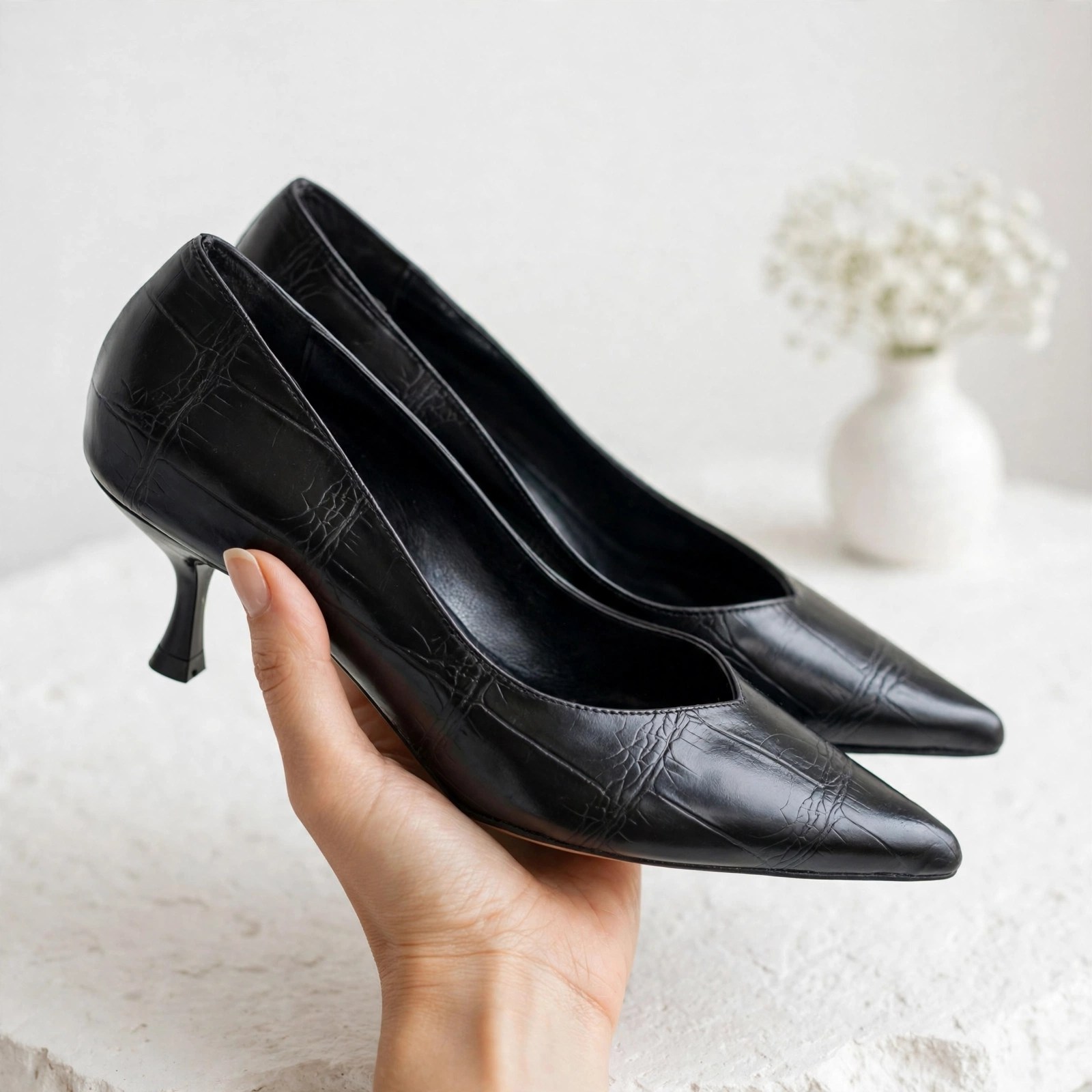 0198 439-3072 SİYAH CROCO