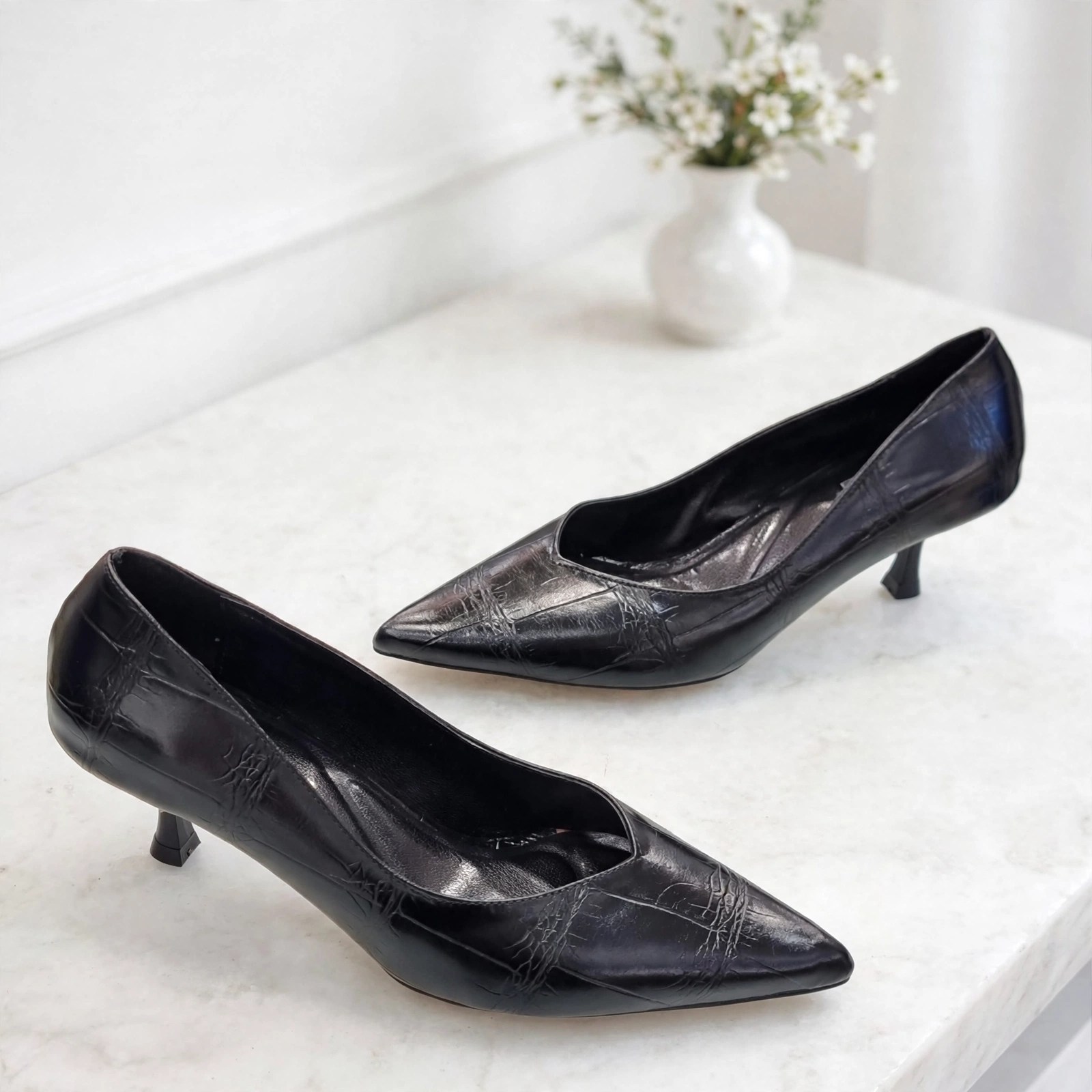 0198 439-3072 SİYAH CROCO